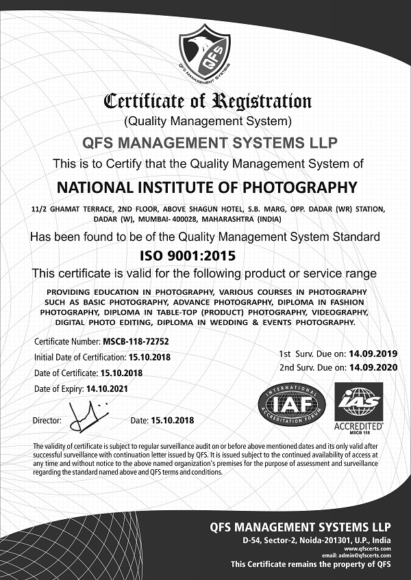 NIP ISO Certificate
